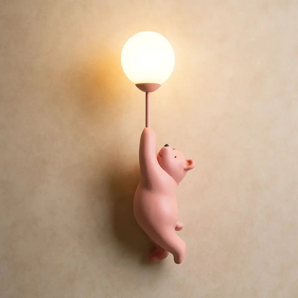 Applique Murale Enfant – Ourson & Lune Magique | Lunovia