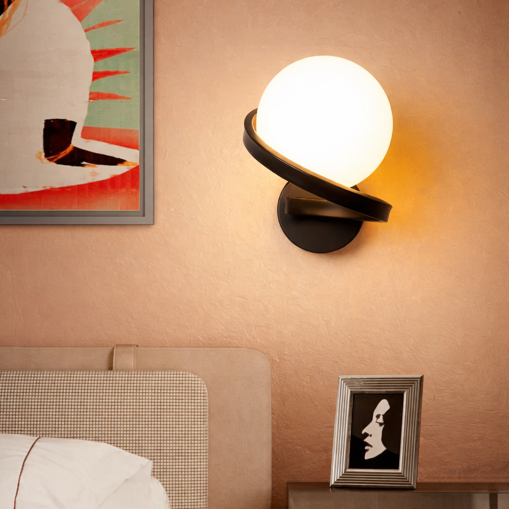 Applique LED Sphère Fer - Nordique