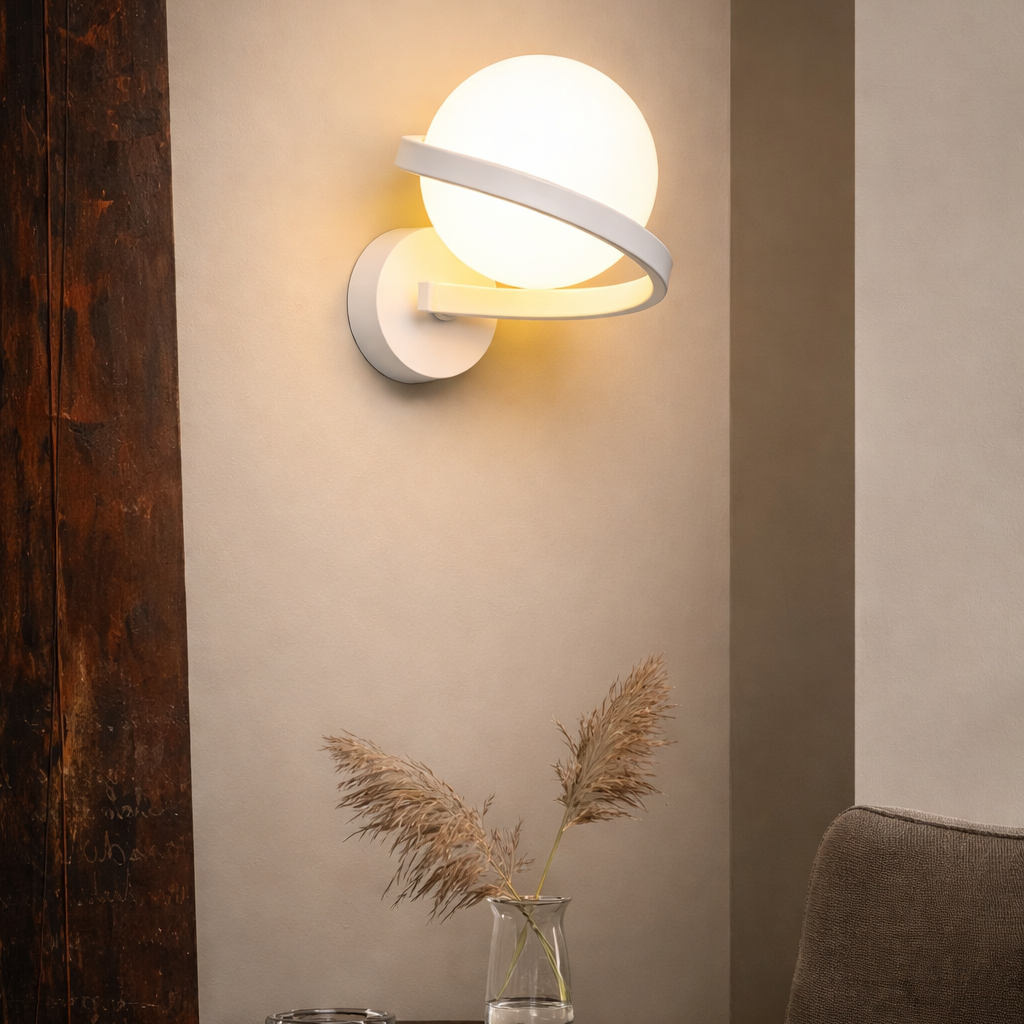 Applique LED Sphère Fer - Nordique