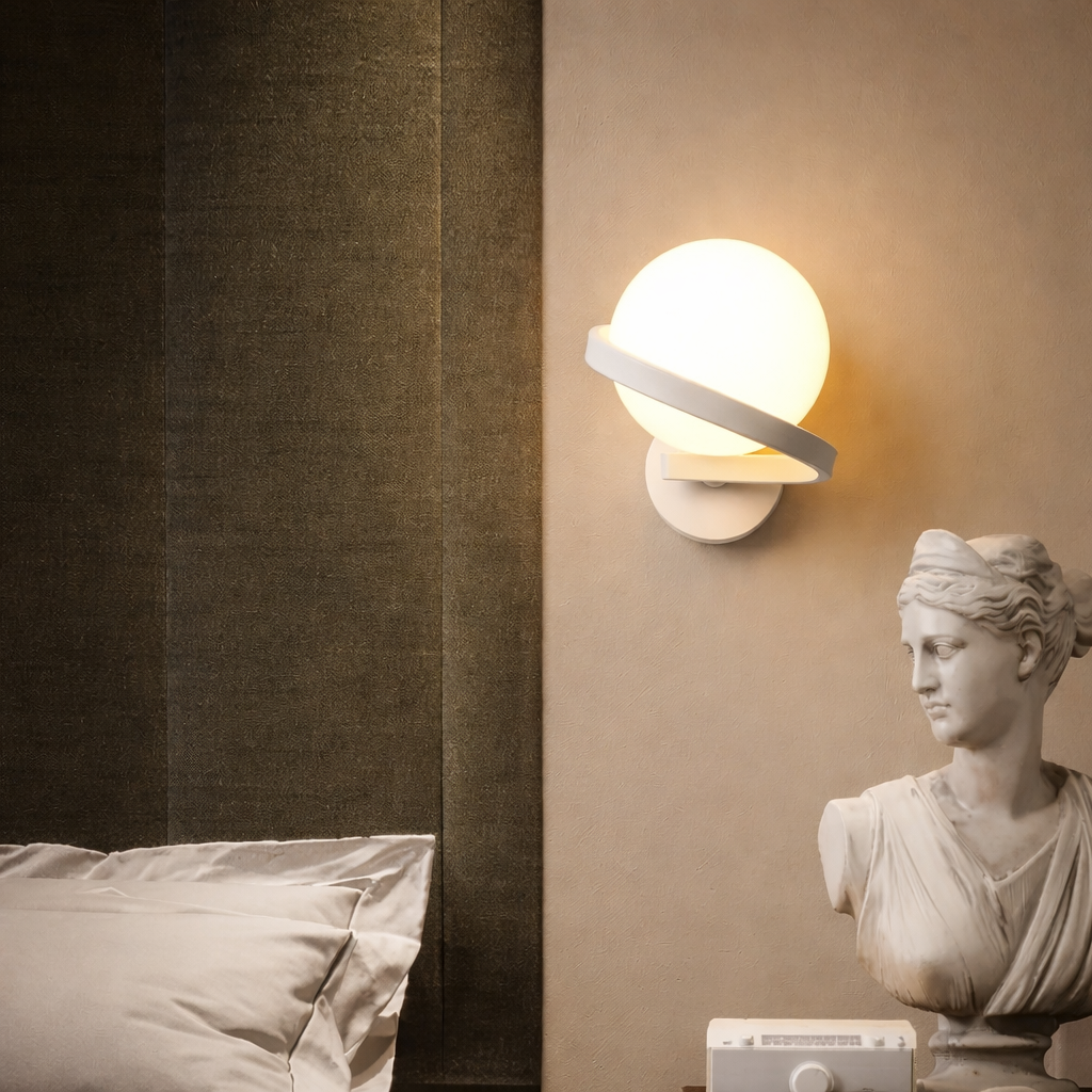 Applique LED Sphère Fer - Nordique