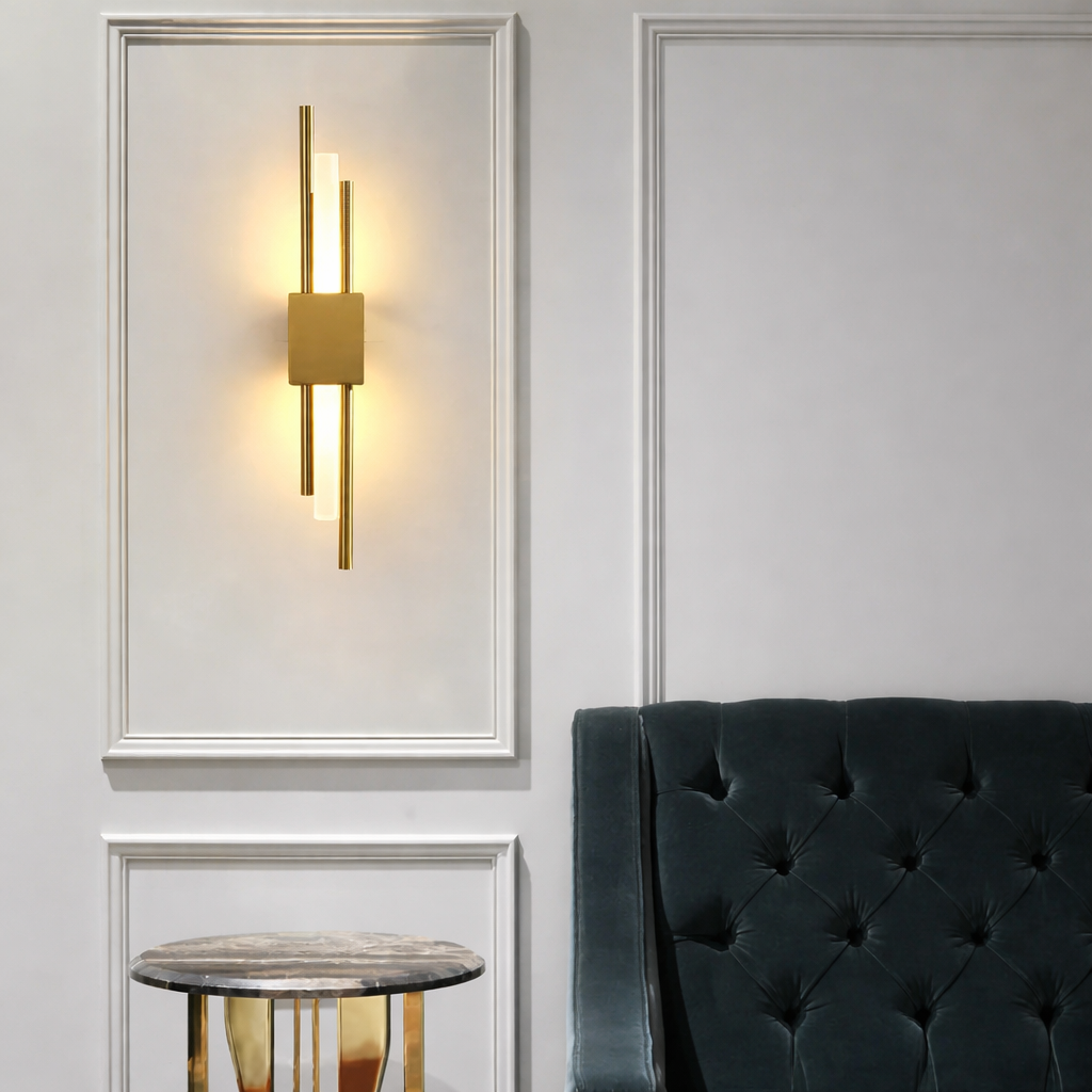 Applique LED Aluminium Verre Teinté - Moderne