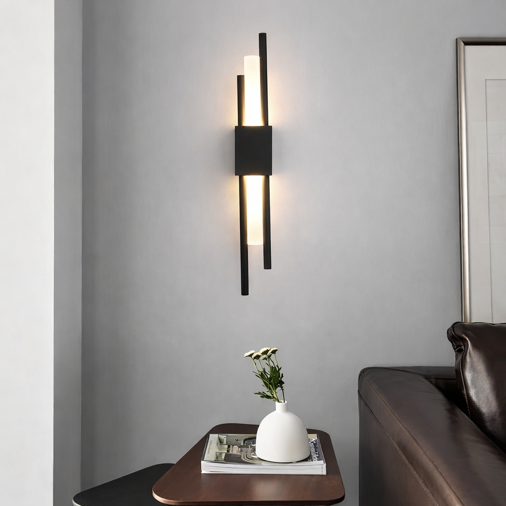 Applique LED Aluminium Verre Teinté - Moderne