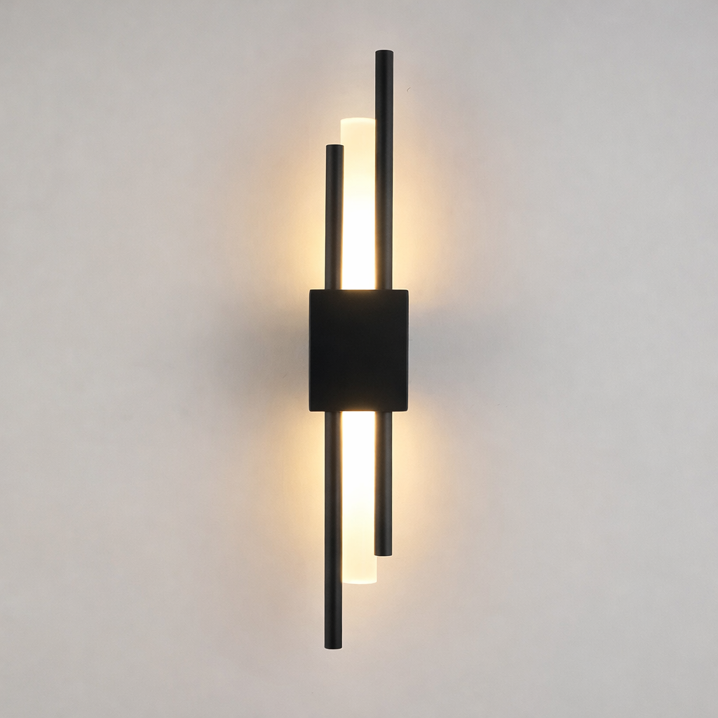 Applique LED Aluminium Verre Teinté - Moderne