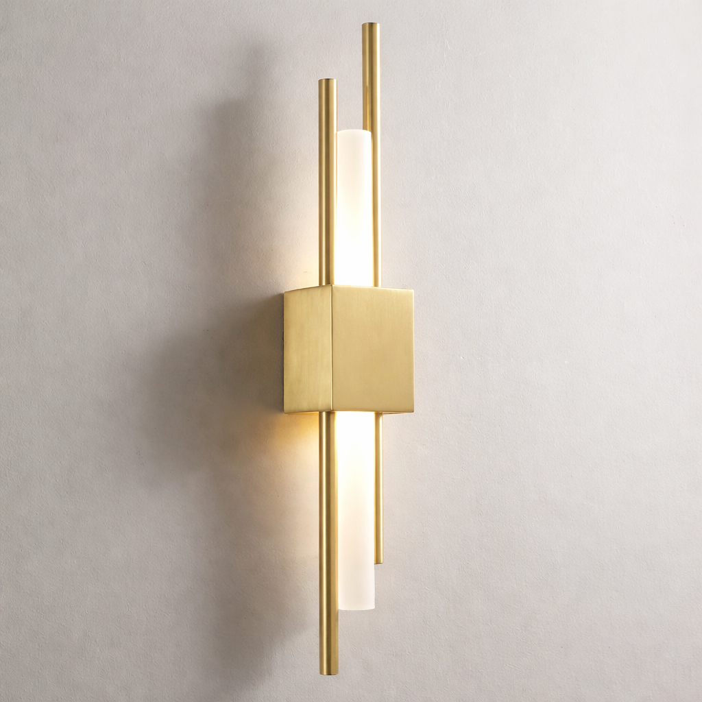 Applique LED Aluminium Verre Teinté - Moderne