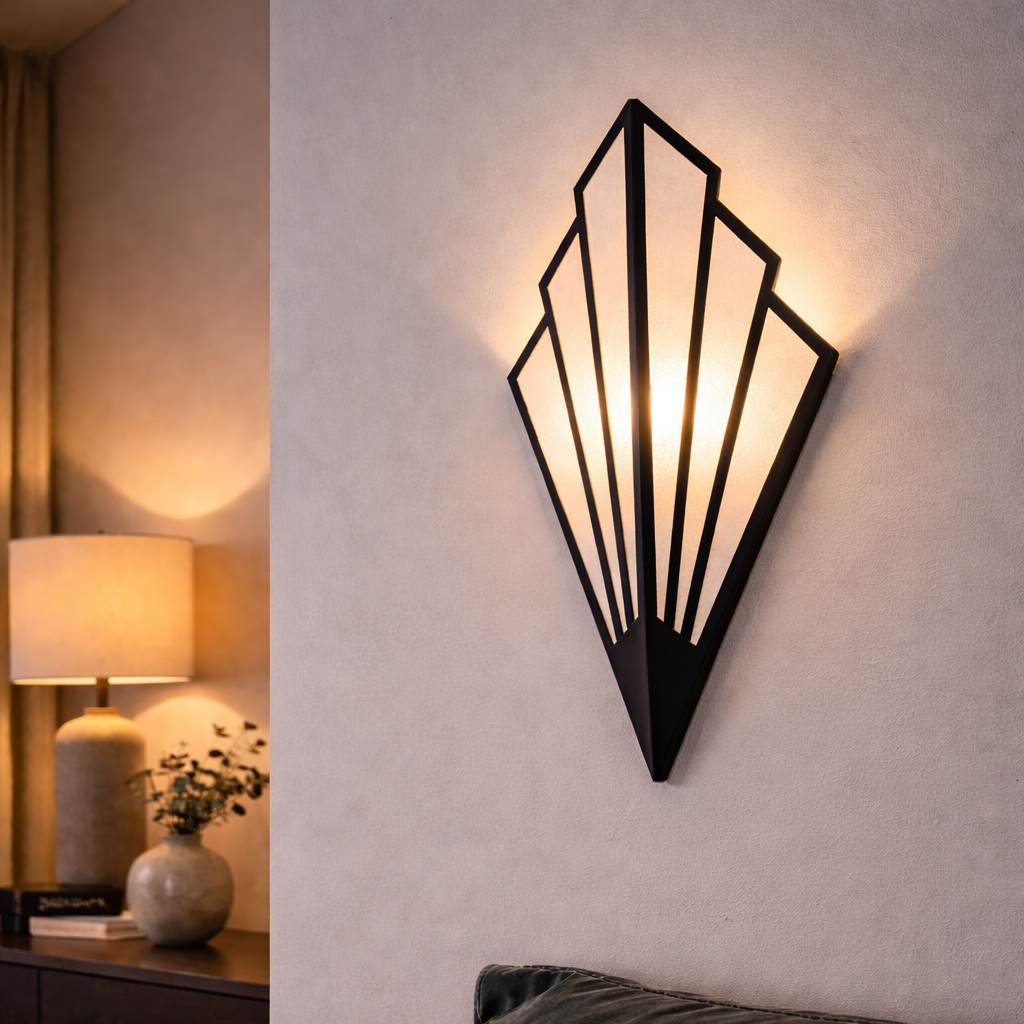 Applique LED Nordique Fer Triangle - Moderne