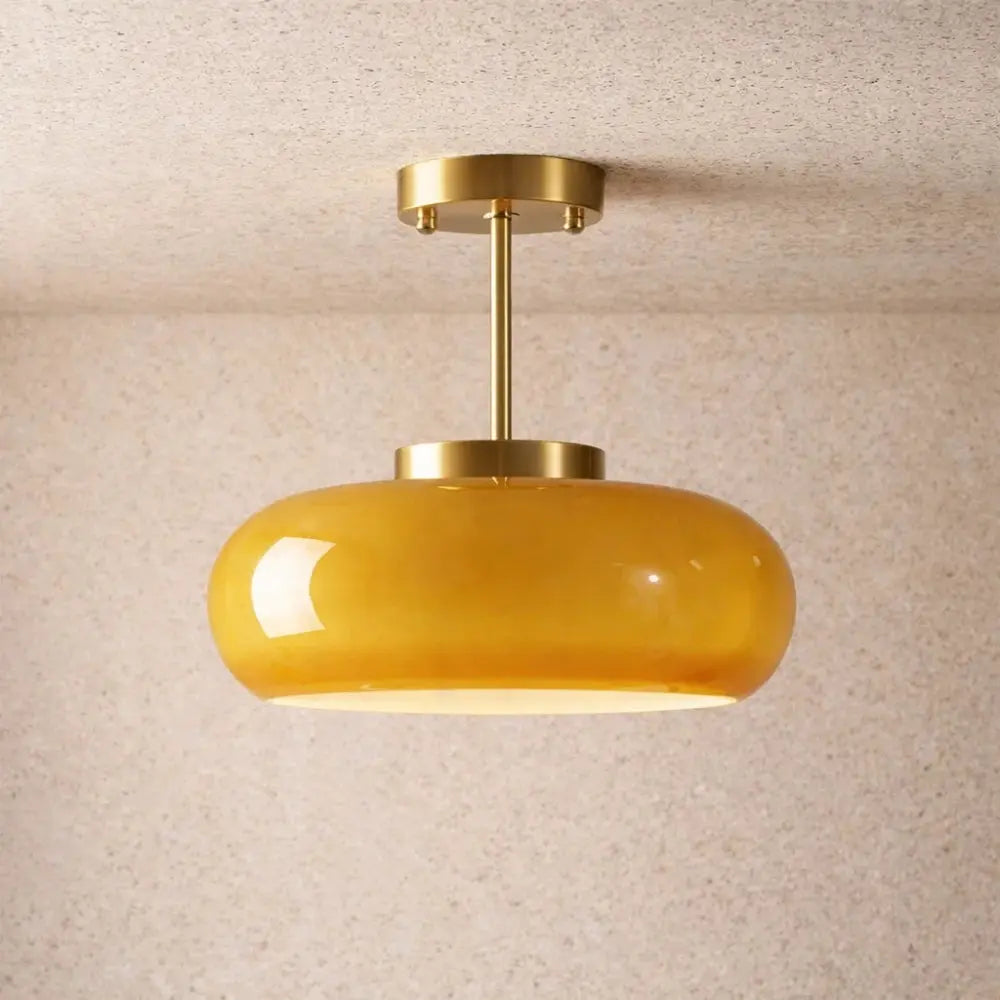 Plafonnier Globe Nordique Doré - Éclat Minimaliste | Skandira