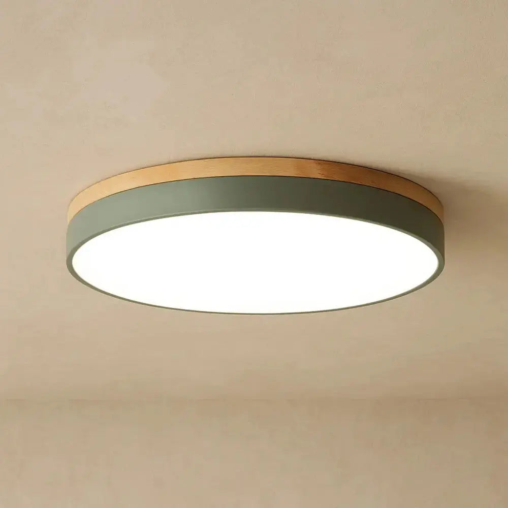 Plafonnier LED – Halo Bois Naturel | Oakelyn