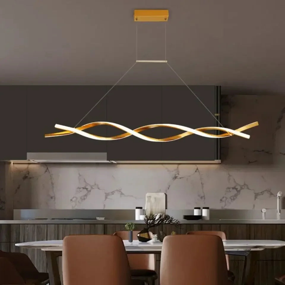 Suspension LED Moderne Rotative Noir - Nova