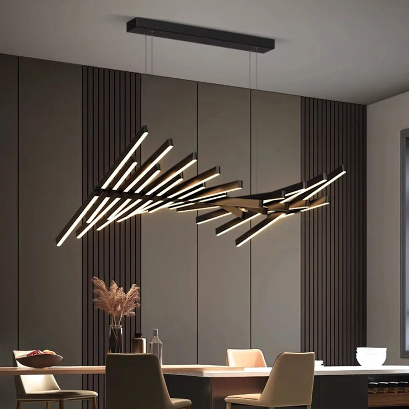 Suspension LED Contemporaine Noire - Cassiopée