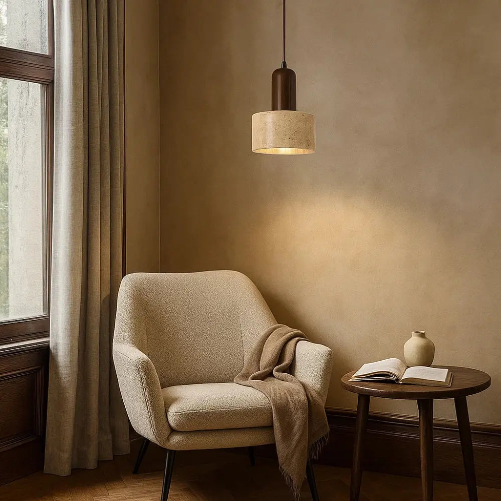 Suspension Travertin – Essence Minérale | Caldera