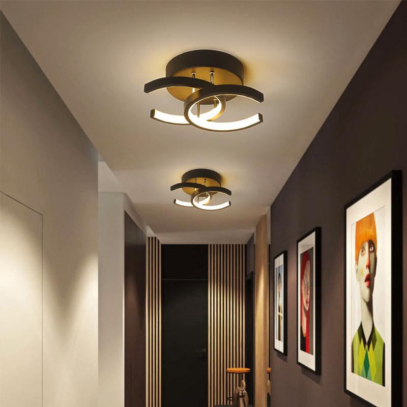Plafonnier LED Moderne Noir - Aria